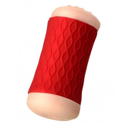 Двухсторонний мастурбатор JOS NADIN в красном цилиндре Двухсторонний мастурбатор JOS NADIN в красном цилиндре