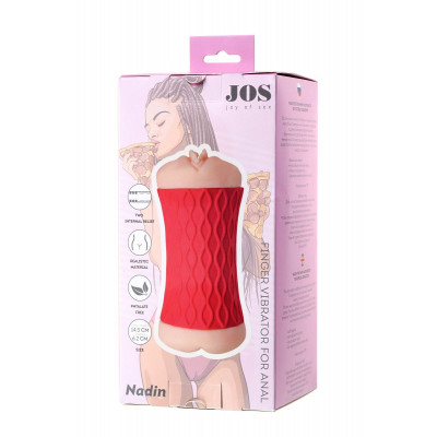 Двухсторонний мастурбатор JOS NADIN в красном цилиндре Двухсторонний мастурбатор JOS NADIN в красном цилиндре