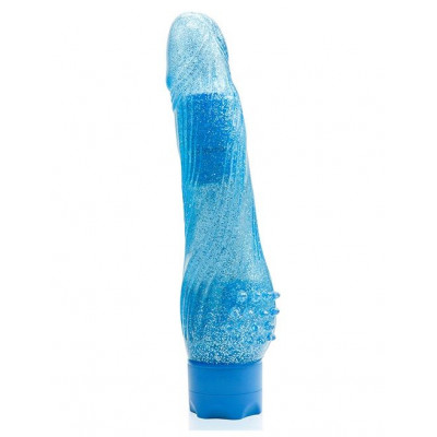 Голубой водонепроницаемый вибратор JELLY JOY ROUGH RIDGES MULTISPEED VIBE - 18 см. Голубой водонепроницаемый вибратор JELLY JOY ROUGH RIDGES MULTISPEED VIBE - 18 см.