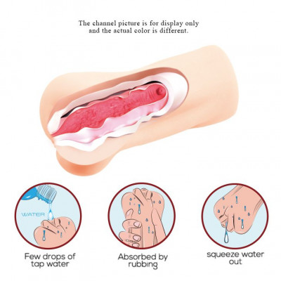 Компактный мастурбатор-вагина с эффектом смазки Компактный мастурбатор-вагина с эффектом смазки