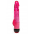 Малиновый вибратор-реалистик с мошонкой и подсветкой - 21,5 см. Малиновый вибратор-реалистик с мошонкой и подсветкой - 21,5 см.