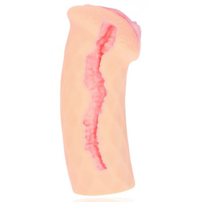 Телесный реалистичный мастурбатор-вагина Elegance.007 с двойным слоем материала Телесный реалистичный мастурбатор-вагина Elegance.007 с двойным слоем материала