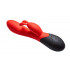 Красный вибратор Gemini с клиторальным стимулятором и нагревом - 20,8 см. Красный вибратор Gemini с клиторальным стимулятором и нагревом - 20,8 см.