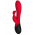 Красный вибратор Gemini с клиторальным стимулятором и нагревом - 20,8 см. Красный вибратор Gemini с клиторальным стимулятором и нагревом - 20,8 см.
