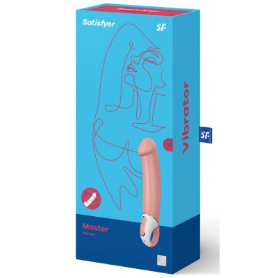 Перезаряжаемый вибратор Satisfyer Master - 23,5 см. Перезаряжаемый вибратор Satisfyer Master - 23,5 см.