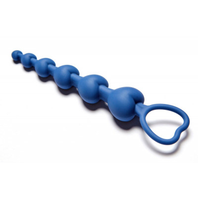 Синяя анальная цепочка Love Beam - 19 см. Синяя анальная цепочка Love Beam - 19 см.