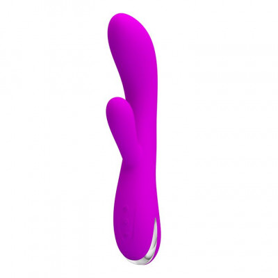 Лиловый вибратор-кролик Wilbur с функцией нагрева - 20,5 см. Лиловый вибратор-кролик Wilbur с функцией нагрева - 20,5 см.