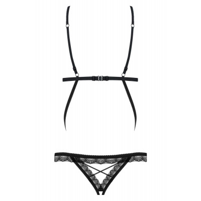 Эротичное боди со вставкой из кружева Эротичное боди со вставкой из кружева